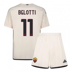 Lacne Dětský Futbalové dres AS Roma Andrea Belotti #11 2023-24 Krátky Rukáv - Preč (+ trenírky)